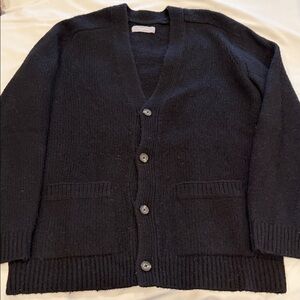Everlane Men's Black Knit Cardigan